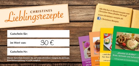 Geschenkgutschein über 30 Euro